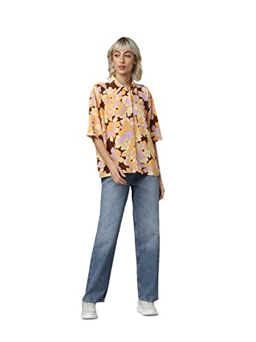 Image of ONLY Women's Relaxed Fit Collar Neck Shirt