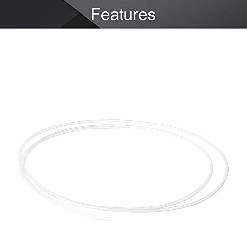 Image of Othmro PTFE Teflon Bowden Tube 3.28ft-1.6mm ID x 2mm OD-Milky White Connector Tubing for 3D Printer-1PCS
