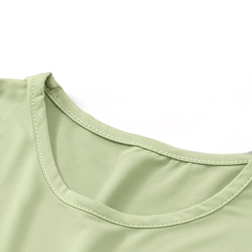3-16T Boys and Girls Ice Silk T-Shirts Tops Summer Short Sleeve Round-Neck Tee Shirts Solid Color Fashion Blouses2