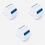 SQUADO SET 3 AdattatorI, Spina Bipasso 16A/10A Universale, Presa Multipla 3 Posti, Bianco ...