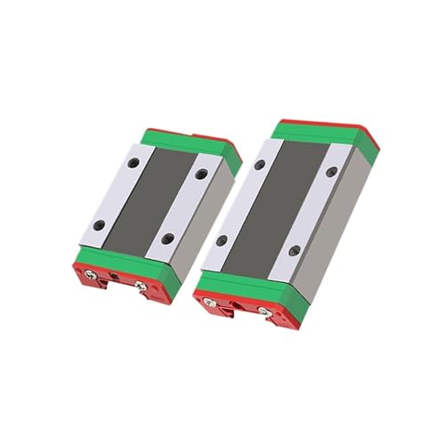 Bloc de guidage linéaire MGW12C en acier pour rail de guidage MGWR12, 2 pièces