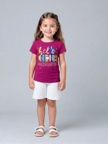 Image of First Day of Kindergarten Shirt First Day of School Gifts for Kids Kindergarten Shirts for Girls T-Shirt Top