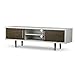 Baxton Studio Gemini Wood Contemporary TV Stand, White