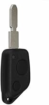 MOMOALA 2 Buttons Non-Cut Blade Remote Control Key Ring Case Replacement for Peugeot 406 306