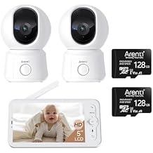 ARENTI B2 2Cam Baby Monitor & 128G TF Card 2PC