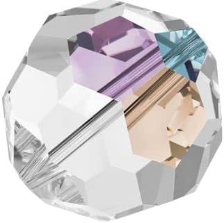 Preciosa Round Beads - Choose Your Size - Color: Crystal AB - 144 Pieces (3mm)