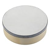 6 pulgadas percusión musical instrumento tambor redondo niños juguete madera color maravilloso