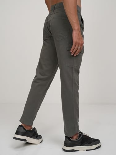 Image of Highlander Men's Tapered Fit | Cargo Trousers | Sleek & Functional | Utility Pockets | Trouser for Men | Men Trousers