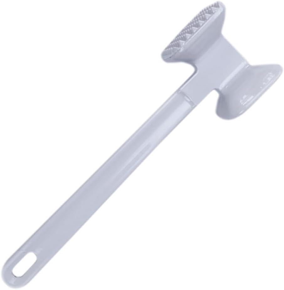 Double Sided Meat Hammer Tenderizer Kitchen Tool for Steak Poultry and Beef Easy to Clean with Long Handle for Home and Restaurant Use