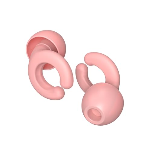 SakuraSilk 耳栓 睡眠用 2025新みみせん 完全遮音 33db低減 ノイズキャンセリング 快眠 安眠 いびきだけ聞こえない耳栓 仕事用/勉強/ライブ/旅行/機内用 聴覚プロテクション イヤチップ シリコン製 水洗い可能 繰り返し, XS/S/M