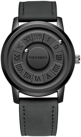 Cool Magnetic Levitation Watch for Men - Quartz Magneto Analog Wrist Watch With Unique Pointer Design, Casual Fashion Waterproof