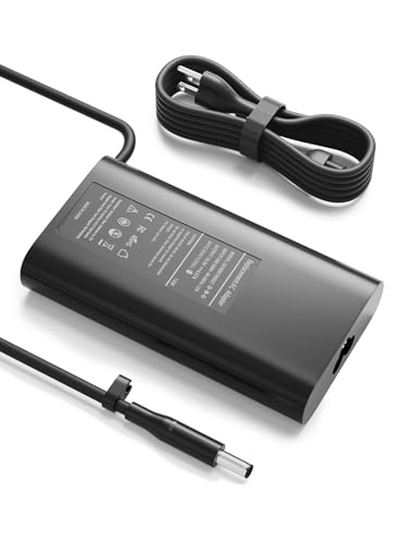 130W 4.5mm Round Tip AC Adapter Laptop Charger for Dell XPS 15 7590 7570 9530 9560 9550 Precision 5530 5510 5540 5520 M3800 Inspiron 13 7000 7347 7348 Power Supply Cord