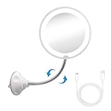 wobsion Magnifying Mirror with Light, Flexible Gooseneck Lighted Magnifying Mirror 5X, Makeup Mirror...