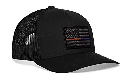 Image of HAKA American Flag Trucker Hat - USA Flag Mesh Snapback Cap for Men, Women & Golf, Patriotic Baseball Dad Hat