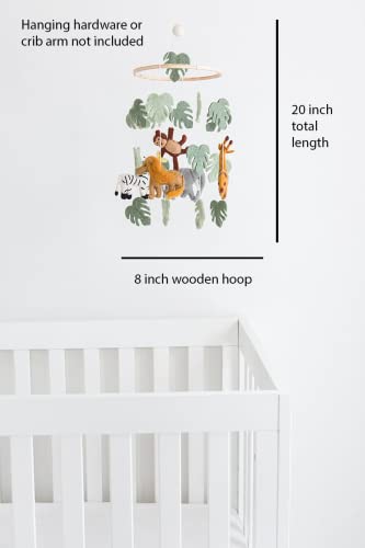 Jungle Animals Baby Mobile, Safari Nursery Room Decor, Safari Theme Nursery, Wild Animals Decoration, Wild Animals Mobile - Image 3
