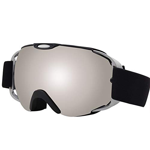 Gafas de esquí anti-niebla con montura flexible de TPU y protección total