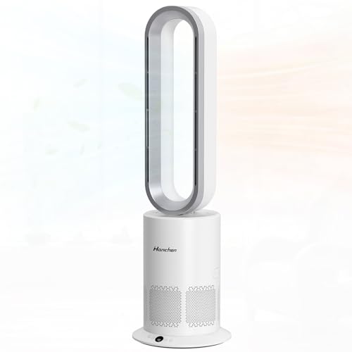 Dual-Tech Bladeless Tower HEPA Fan