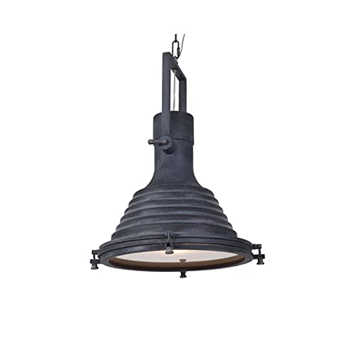 Luminaire à suspension avec fil réglable noir mat au style vintage Vision du Jour