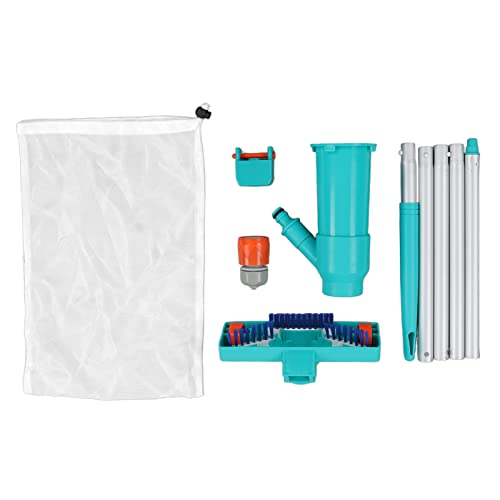 Swimming Pool Spa Vacuum Jet Underwater Cleaner with Filter Brush Connector for Above Ground Pools Pond Fountain,Portable Pool Vacuum Jet Underwater Cleaner W/Brush, Portable Pool Vacuum Jet Unde