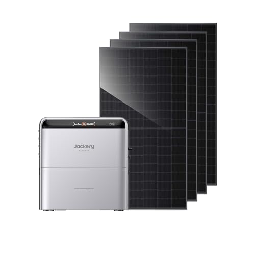 Jackery SolarVault 3 Pro Kit Solaire avec Batterie, 5,04 kWh Stockage Solaire avec BP2500 et 1800W Panneaux Solaires Bifaciaux, 4 MPPT, LFP, App