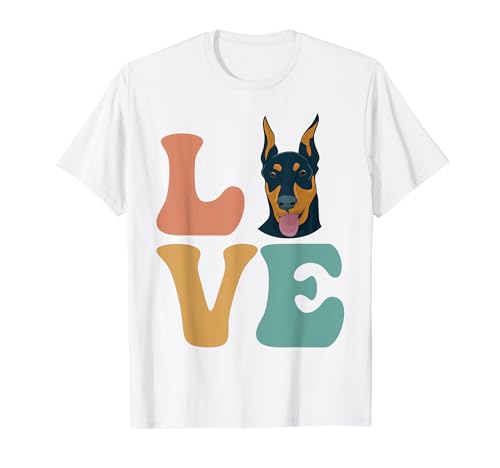 Doberman Dog LOVE Camiseta