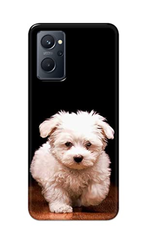 Image of PRINTFIDAA� Printed Hard Back Cover Case for Realme 9i 4G Back Cover (Puppy Dog) -2808