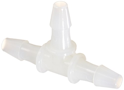 Eldon James T0-2-200NN Natural Nylon Equal Barb Tee, 1/8