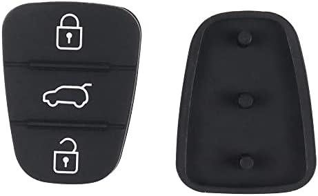 SPTwj 2 Pack 3-Button Car Key Rubber Buttons Remote Control Car Key Case Replacement fit Compatible with Kia und Hyundai for Auto Car Smart Remote Key Fob Replacement Parts