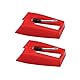 2-Stück Plattenspieler Nadel,Nadelreiniger Nadel Plattenspieler für Vinyl-Plattenspieler,Stift Ersatz Rubinrot Diamant Plattenspieler Vinyl,Nadelbürste für Schallplattennadeln