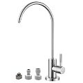 OWOFAN RO Faucet Water Filter Faucet Non-Air-Gap Drinking Water Beverage Faucet for Reverse Osmosis Systems Water Filtration System 304 Stainless Steel Brushed 3303SN