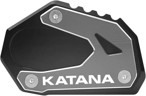 tänder-Verbreiterung Motorrad-Seitenständerpolster Für Suzuki GSX-S1000S Katana 2019-2022 Kickstand Fußseitenständer-Verlängerungspolster-Stützplatte Vergrößern Sie Den Ständer(Titan)