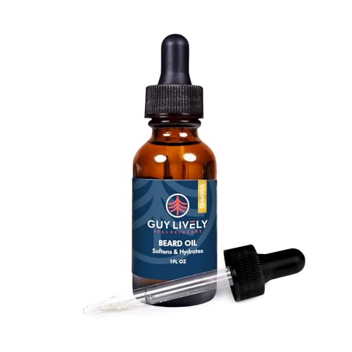 Men’s Beard Oil with Organic Moringa, Marula & Hemp Oils – Natural Vegan Beard Conditioner for Men, Softens & Hydrates Dry Facial Hair, Reduces Beard Itch & Flakiness, 1 fl oz – Made in USA