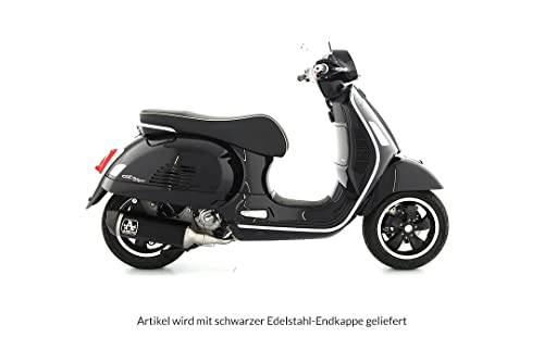 ARROW URBAN ALUMINIUM DARK SILENCER WITH DARK END CAP VESPA GTS 300 ’21 HOMOLOGATED ALUMINUM DARK URBAN SILENCER