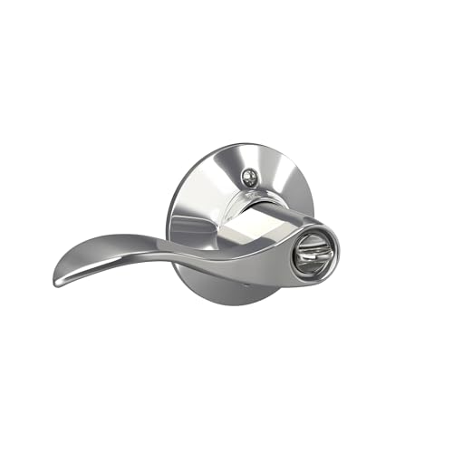 Image of SCHLAGE F51A ACC 625 Accent Keyed Lever, Bright Chrome