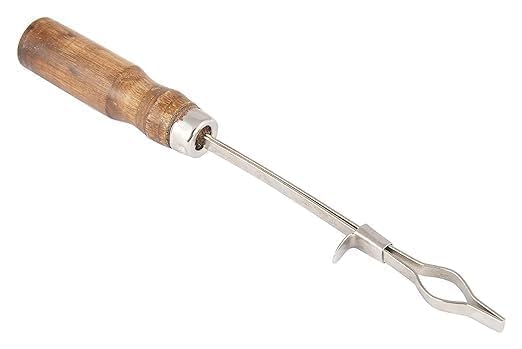 Tube Holder with Wooden Handle for Holding Test Tubes (15mm - 25mm Diameter) for lab use and Industry use (Pack of 6) for Lab Laboratory, School, College and Professional use