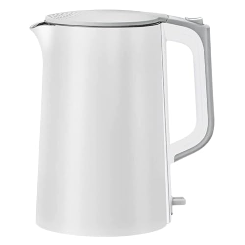 Tetera eléctrica de vidrio 1.7L 1500W blanca miniatura 1