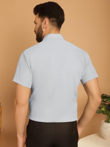 Image of Indian Needle Men's Striped Regular Fit Shirt