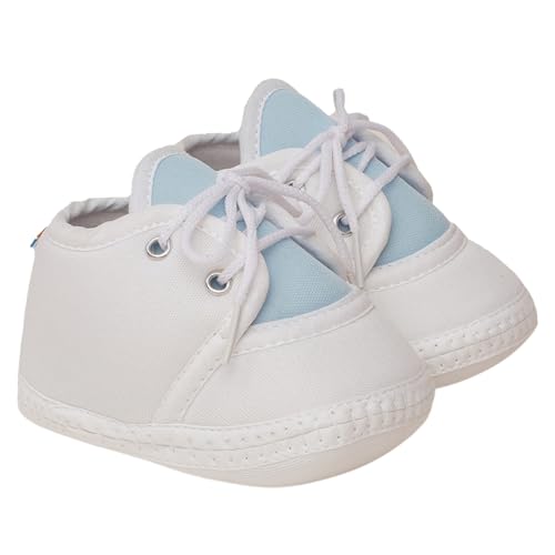 Image of Neska Moda 6 To 12 Months Baby Boys & Baby Girls Cute Soft Cotton Pre-Walker Lace Booties-BT4713