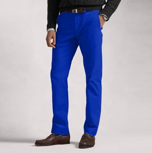 Mens Dress Pants Formal Slim Fit Tuxedo Expandable Waist Flat Front Slacks Pant for Men Groomsmen Business Work Classic3