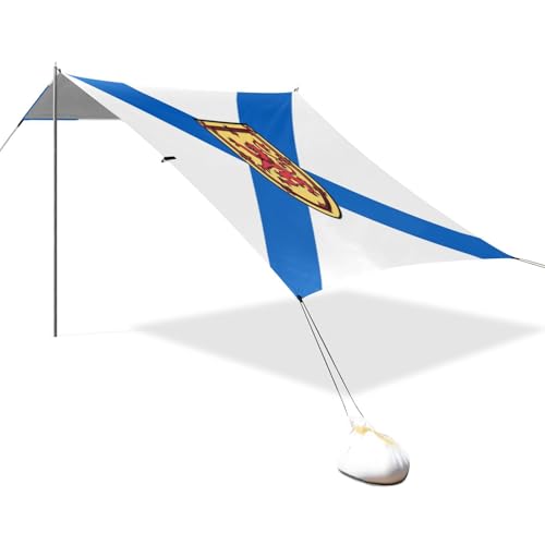 Nova Scotia Flag Beach Tent UPF50+ Water-Resistant Large Sun...