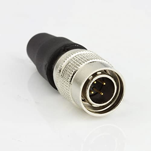 DRRI Hirose Runder 4-poliger Stecker HR10A-7P-4P f&uuml;r Sony/Sound Ger&auml;te ZAXCOM (Stecker, 4-polig)