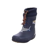 Bisgaard Unisex Kid's Thermo Rain Boot, Deep Blue Shark, 14 UK