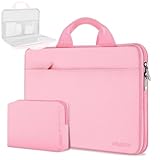 【Multi Protection】Ce sac à main pour ordinateur portable fabriqué par Tissu recyclé hydrofuge de haute qualité et doublure intérieure épaisse en tissu polaire moelleux sur rembourrage en mousse à faible rebond pour une absorption des chocs et des chocs, plusieurs couches de protection pour votre appareil contre les chocs et les rayures accidentelles.