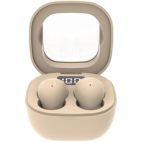 Loluka Ultra Small in-Ear Wireless Invisible Smallest Bluetooth Earbuds for Sleep Comfortable and Fitable for All Type Ears True Wireless Earbuds Stereo Sound IPX4 Waterproof Cover