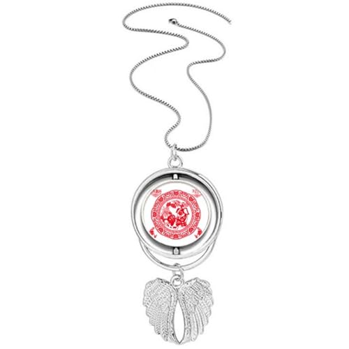Pendentif ailes d'ange en argent pour célébrer le Nouvel An