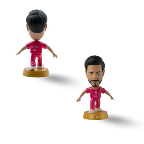 Image of Action Figure, IPL Edition 360 Rotatable Head, Cricket Player for Fans & Collectors (3 Inch Nitish Rana)