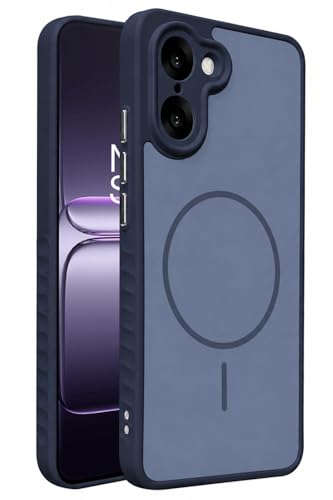 Image of VONZEE Matte Magnetic Case Compatible for OnePlus Nord CE 5 5G Wireless Charging Shockproof Anti-Scratch TPU PC Slim Fit Full Protection Phone Cover for OnePlus Nord CE 5 5G-Navy