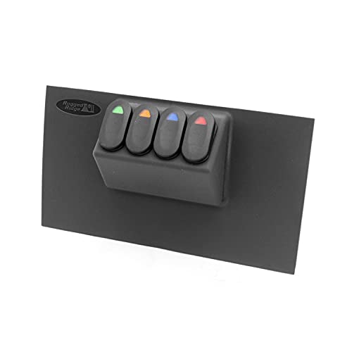 Kit de panel bajo Rugged Ridge 17235.85 con interruptores integrados para JK 07-10
