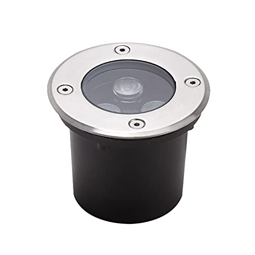LSSB Luce Sotterranea A LED 3W IP67 Impermeabile 12V 85-265V Faretto Incasso LED da Esterno Segnapasso per Giardino Percorso Iarda Luci del Paesaggio, 2 Colori (Color : Natural, Size : AC85-265V)