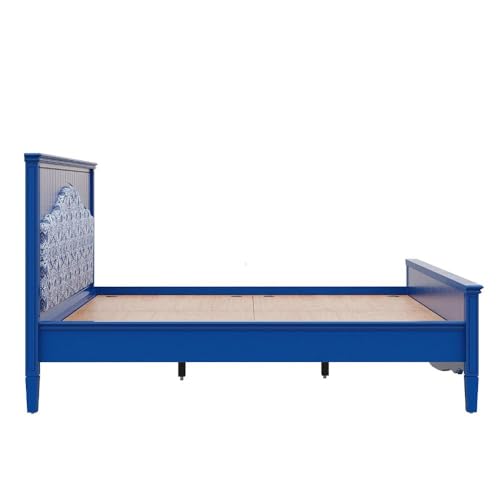 Image of Wakefit Wood Anokhi King Grey Non Storage Bed,Blue